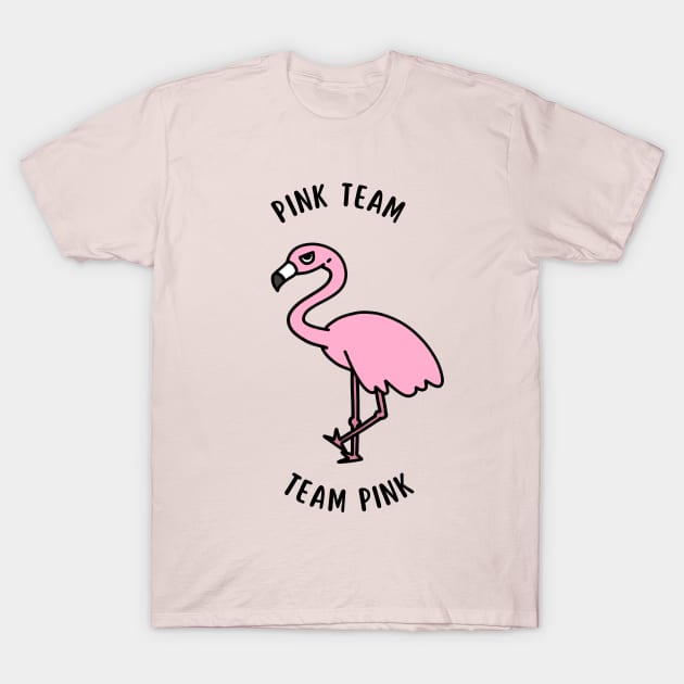 Flaming Pink Team T-Shirt by Radi-SH